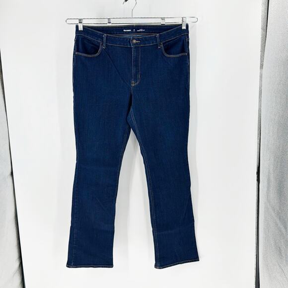 Old Navy Denim - Old Navy mid rise kicker bootcut dark wash business casual jean size 16 Tall